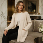 Women's Textured Button Front Cardigan
