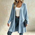 Women's Textured Button Front Cardigan