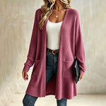 Women's Textured Button Front Cardigan