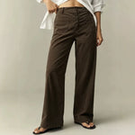 Women's Corded Flare Trousers