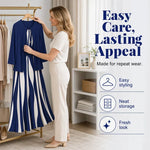 Women's Geometric Maxi Dress & Longline Layer Set