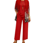 Women's Printed Three Piece Outfit Set