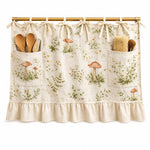 Rustic Kitchen Oven Skirt with Pockets