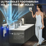 Wall-Mounted Toothbrush Storage Station