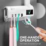 Wall-Mounted Toothbrush Storage Station
