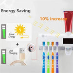 Wall-Mounted Toothbrush Storage Station