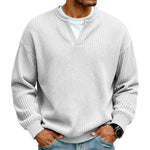 Men's Layered Waffle Long Sleeve Top