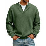 Men's Layered Waffle Long Sleeve Top