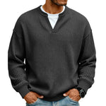 Men's Layered Waffle Long Sleeve Top