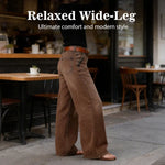 Women's Button Pocket Wide Leg Jeans