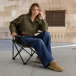 Women's Button Pocket Wide Leg Jeans