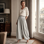 Women's Pleated Wide Leg Casual Trousers
