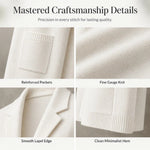 Women's Open Front Knit Lapel Cardigan