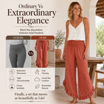 Women's High Waist Casual Trousers