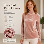 Women's Relaxed Turtleneck Long Sleeve Top