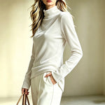 Women's Relaxed Turtleneck Long Sleeve Top