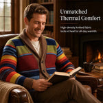 Men's Striped Shawl Collar Cardigan
