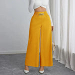 Women's Smocked Waist Wide Leg Trousers