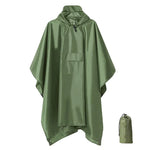 Lightweight Hooded Rain Poncho