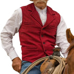 Men's Herringbone Lapel Waistcoat