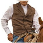 Men's Herringbone Lapel Waistcoat