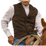 Men's Herringbone Lapel Waistcoat