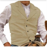Men's Herringbone Lapel Waistcoat