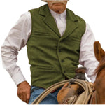 Men's Herringbone Lapel Waistcoat