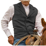 Men's Herringbone Lapel Waistcoat