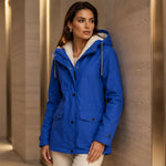 Women's Plush Lined Hooded Winter Jacket