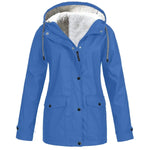 Women's Plush Lined Hooded Winter Jacket