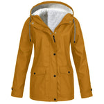 Women's Plush Lined Hooded Winter Jacket