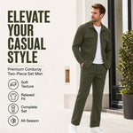 Men's Textured Jacket & Trouser Set