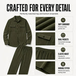 Men's Textured Jacket & Trouser Set