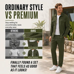 Men's Textured Jacket & Trouser Set