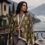 Women's Draped Winter Shawl