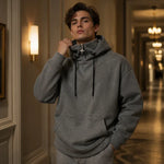 Men's High Collar Relaxed Hoodie