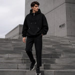 Men's High Collar Relaxed Hoodie