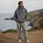 Men's High Collar Relaxed Hoodie