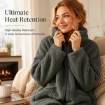 Women's Plush Hooded Zip Cardigan