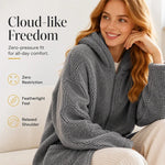 Women's Plush Hooded Zip Cardigan