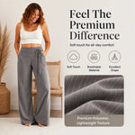 Women's Striped Wide Leg Trousers