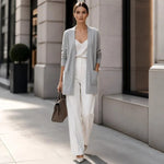 Women's Textured Open Front Cardigan