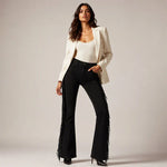Women's Fringe Flare Jeans