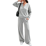 Women's Relaxed Top & Wide Leg Trouser Set
