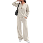 Women's Relaxed Top & Wide Leg Trouser Set