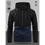 Men's Colour Block Hooded Outdoor Jacket