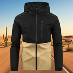 Men's Colour Block Hooded Outdoor Jacket