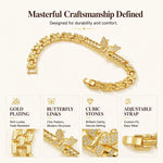 Women's Butterfly Link Bracelet