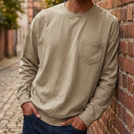 Men's Relaxed Long Sleeve Crew Neck Top
